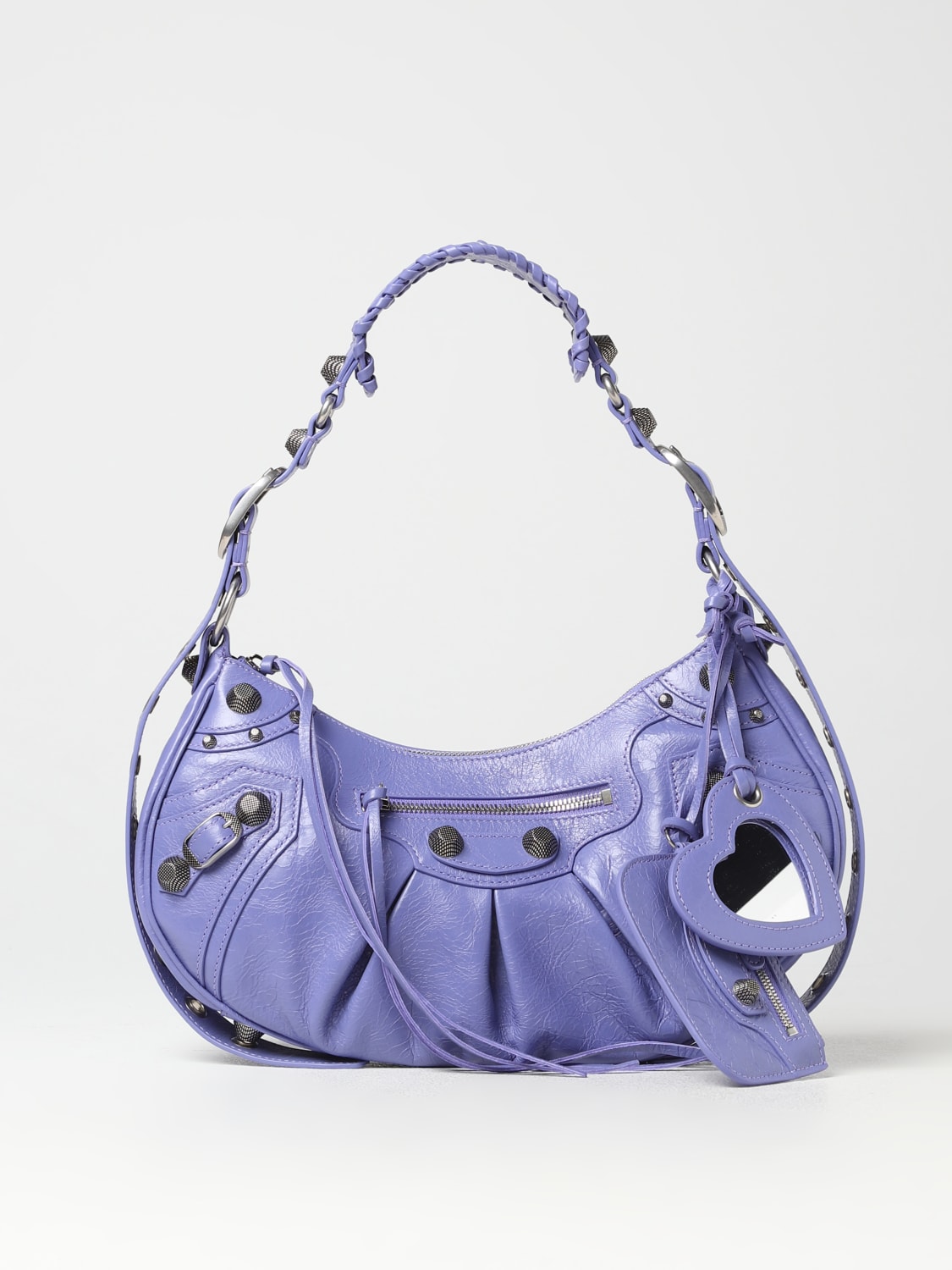 BALENCIAGA: Le Cagole bag in Arena leather - Blush Pink | shoulder 6713071VG9Y online at
