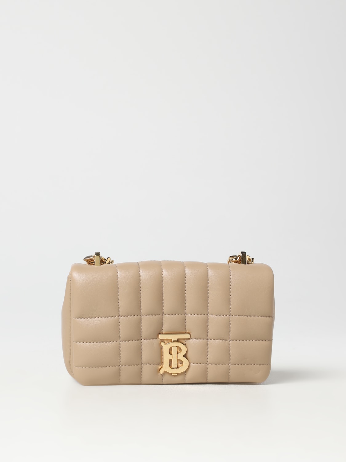BURBERRY: Lola bag in quilted leather - Beige  Burberry mini bag 8063015  online at