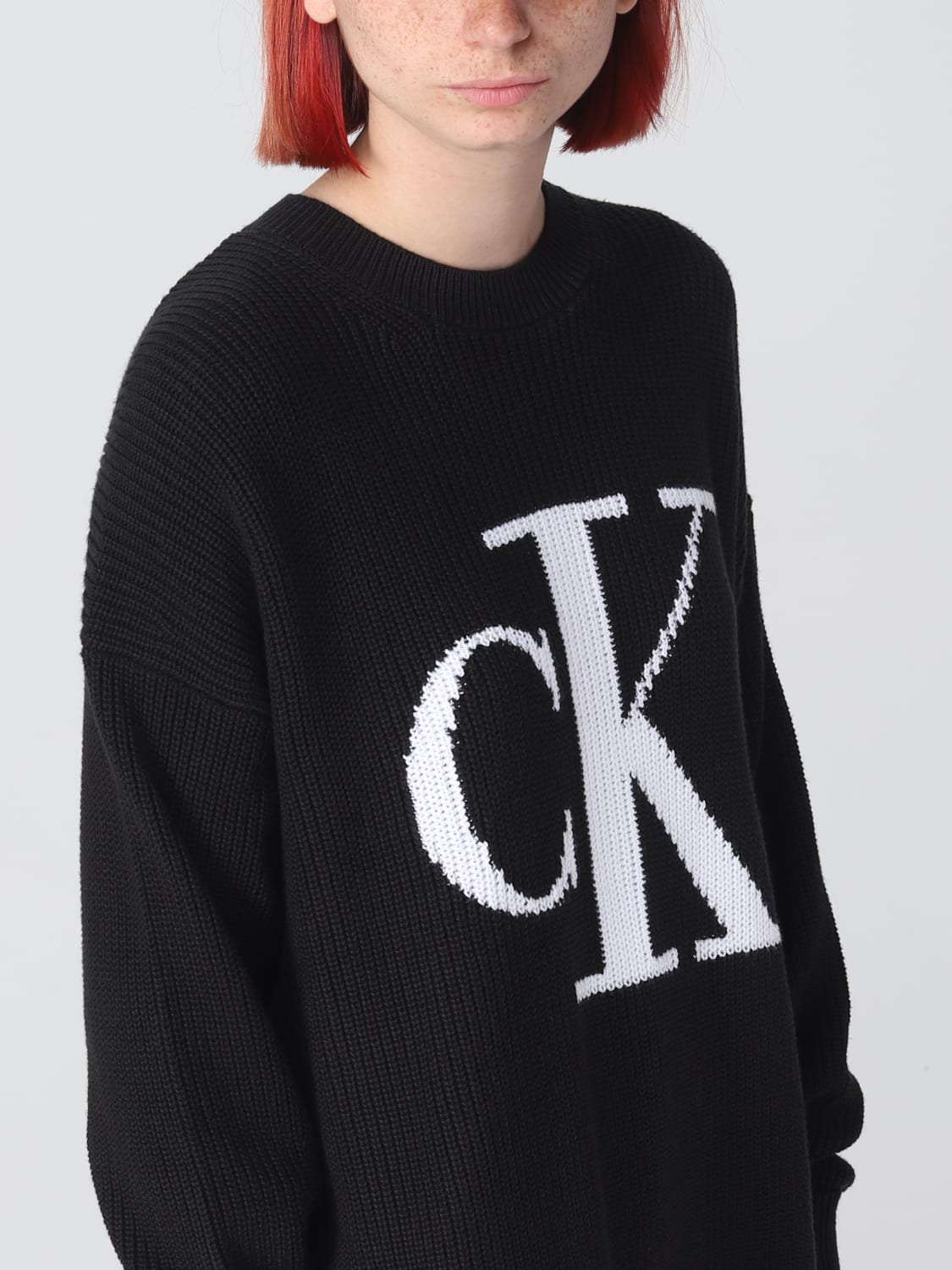 CALVIN KLEIN JEANS: sweater for woman - Black | Calvin Klein Jeans ...