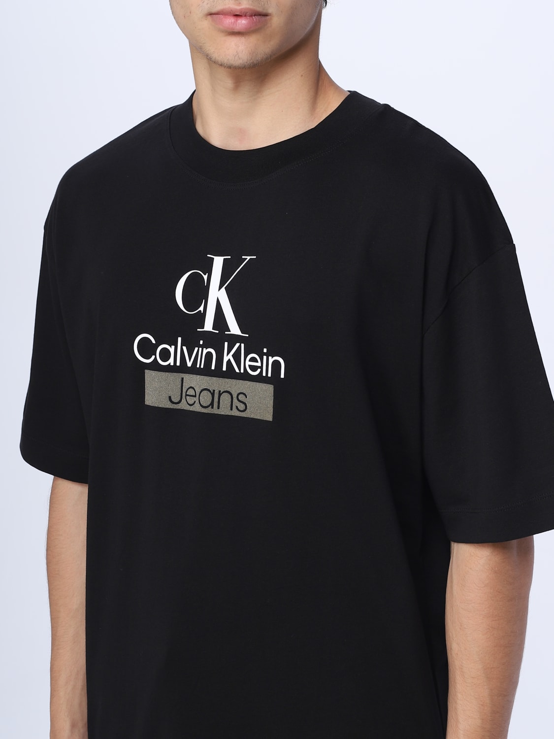 CALVIN KLEIN JEANS: t-shirt for men - Black | Calvin Klein Jeans t ...