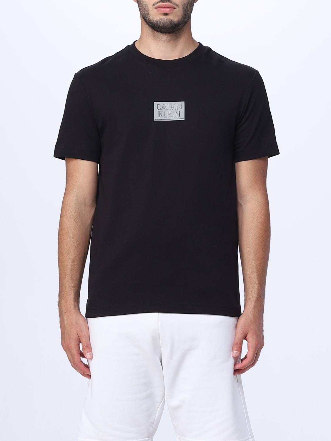 CALVIN KLEIN: t-shirt for man - Black | Calvin Klein t-shirt K10K111528 ...