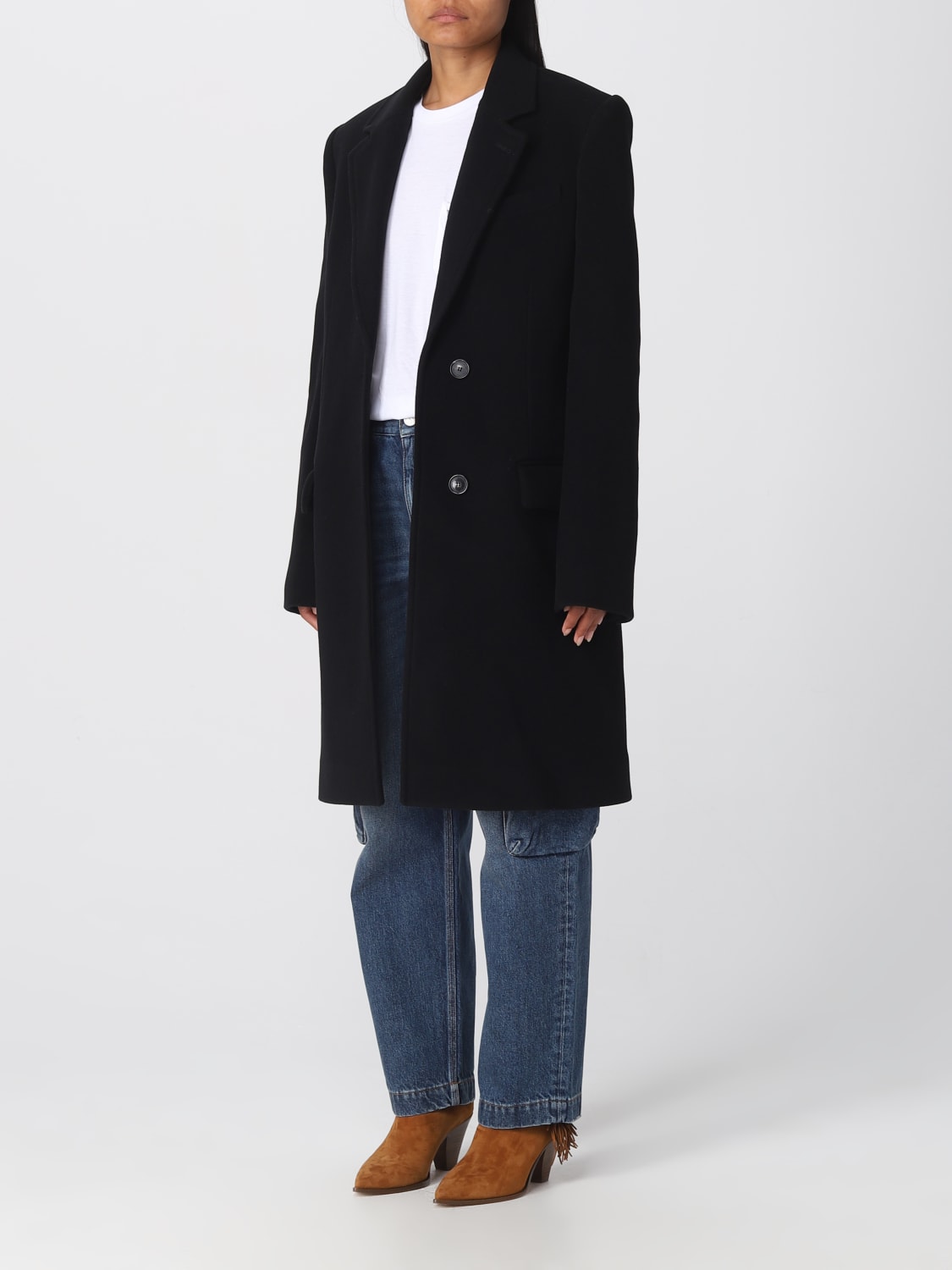 STELLA MCCARTNEY: coat for woman - Black | Stella Mccartney coat ...