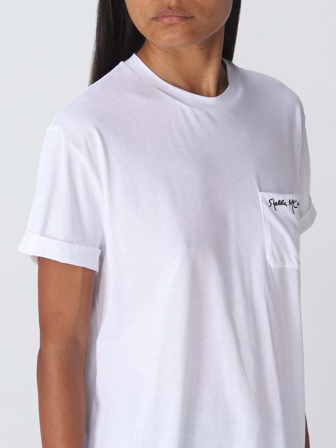 STELLA MCCARTNEY：Tシャツ レディース - ホワイト | GIGLIO.COM
