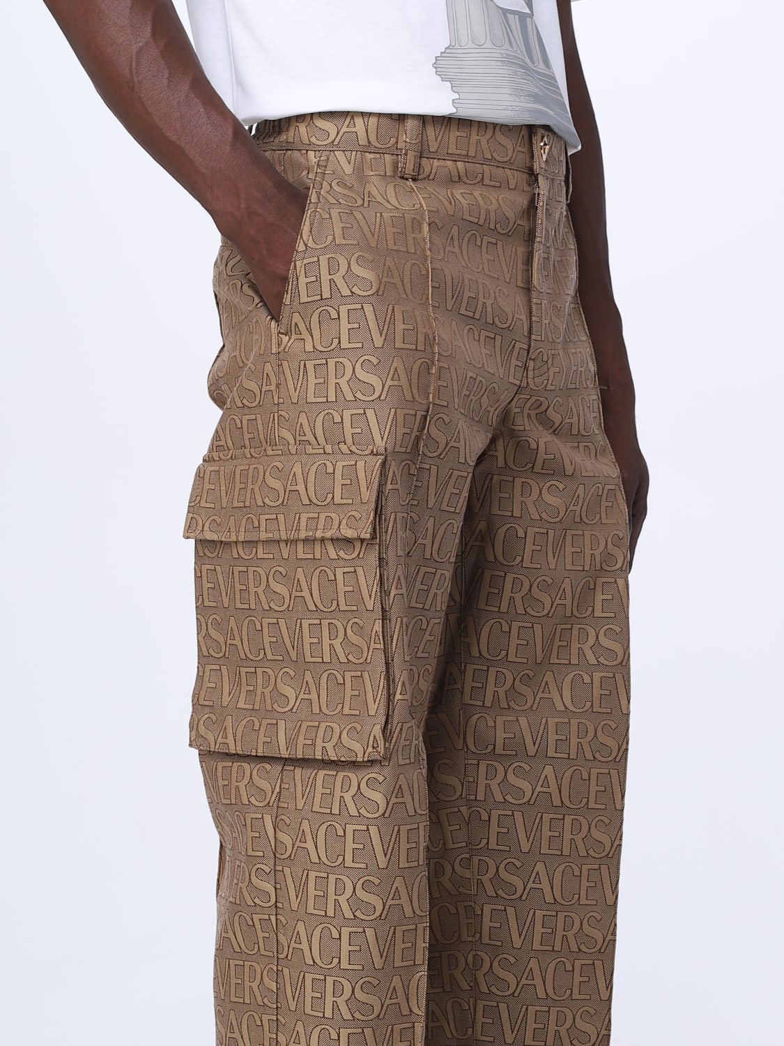 Louis Vuitton Monogram Detail Cargo Trousers