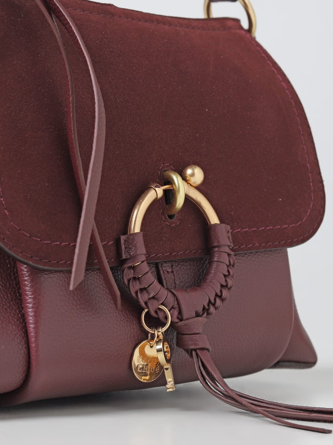 SEE BY CHLOÉ: shoulder bag for woman - Burgundy  See By Chloé shoulder bag  CHS17US910330 online at