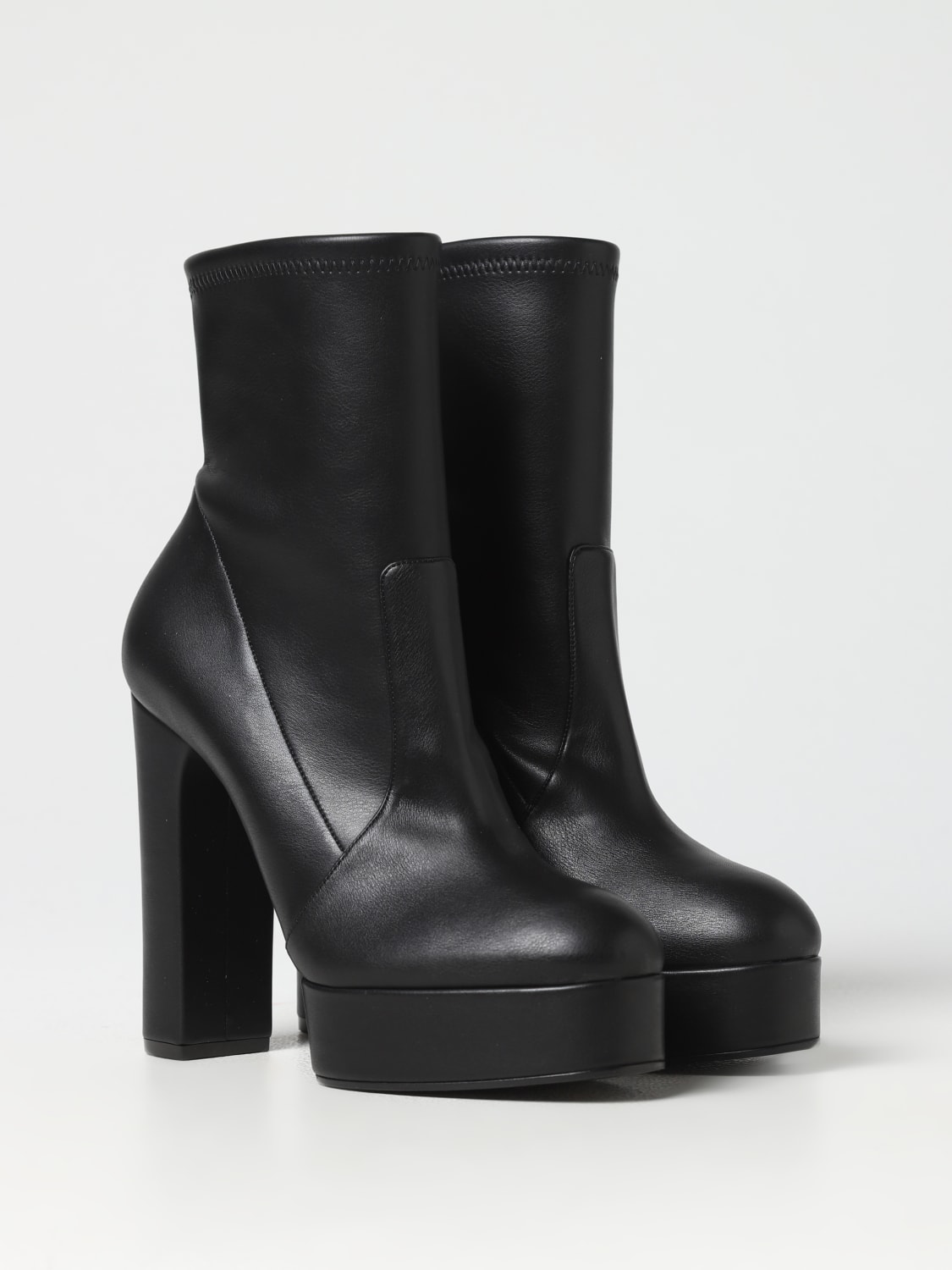 CASADEI: flat ankle boots for woman - Black | Casadei flat ankle boots ...