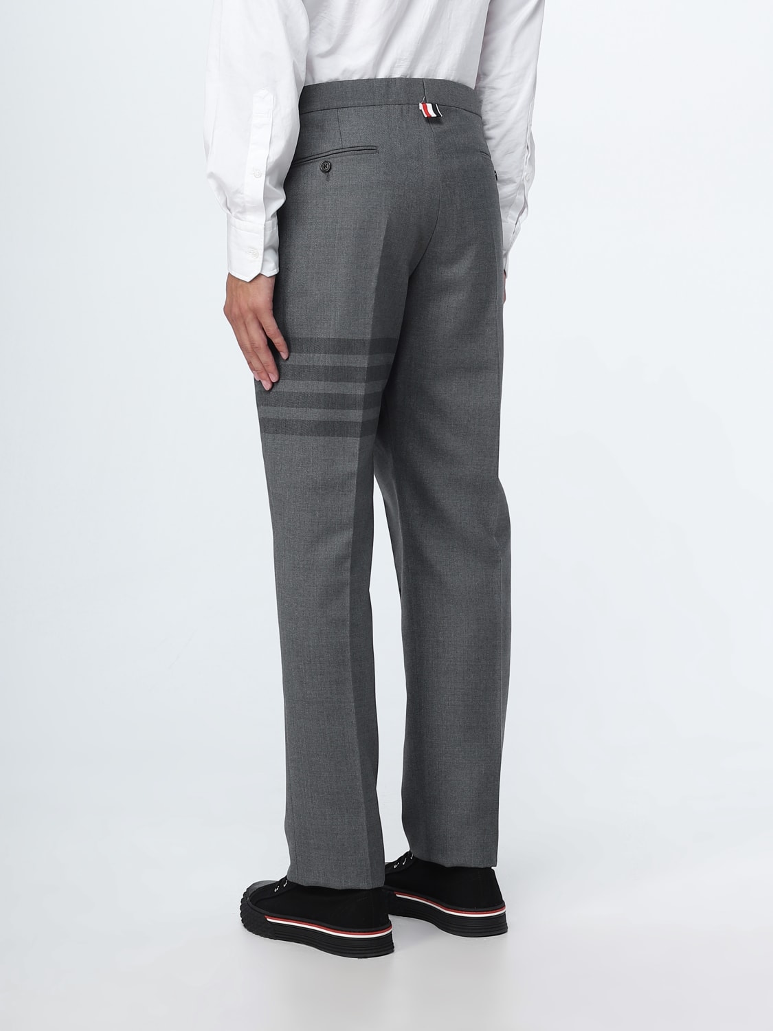 THOM BROWNE: pants for man - Grey | Thom Browne pants MTC159A04346 ...