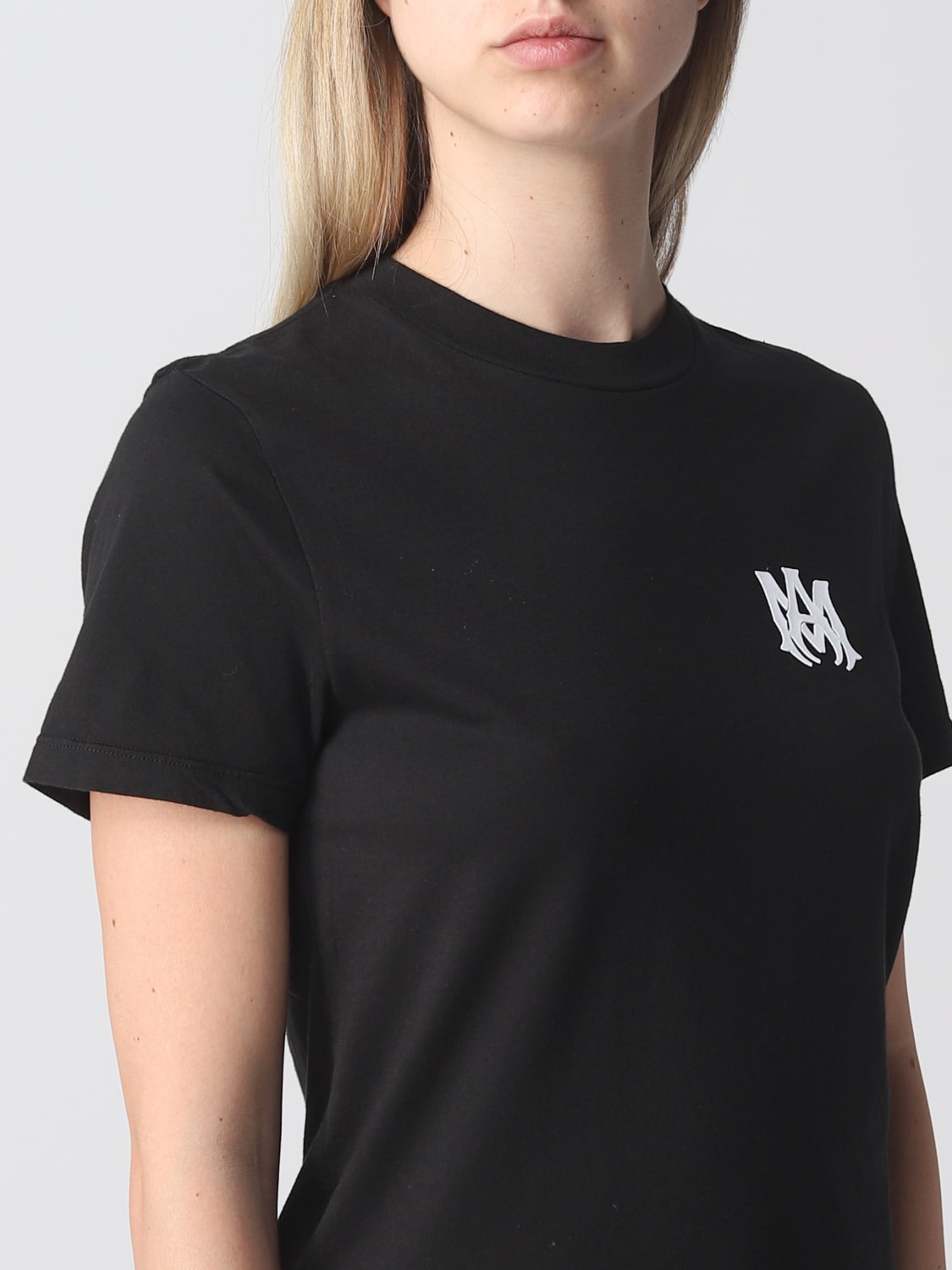 Amiri T Shirt For Woman Black Amiri T Shirt Wjt052 Online On Giglio
