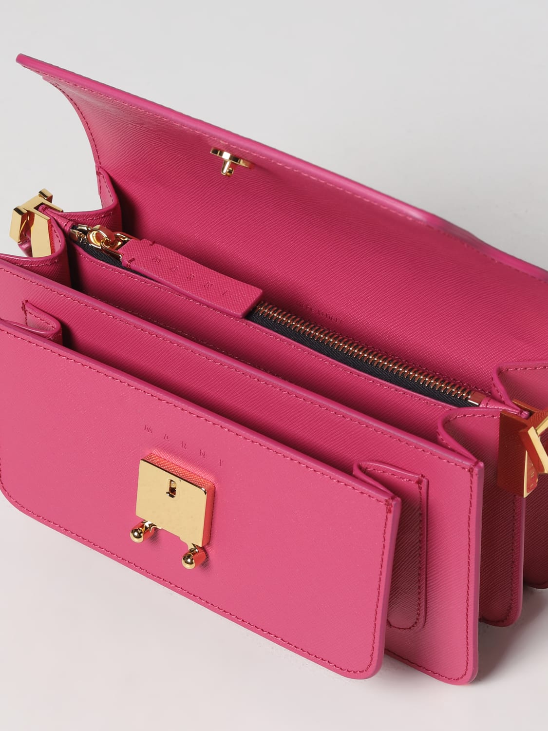Trunk Media Bag in Pink Leather