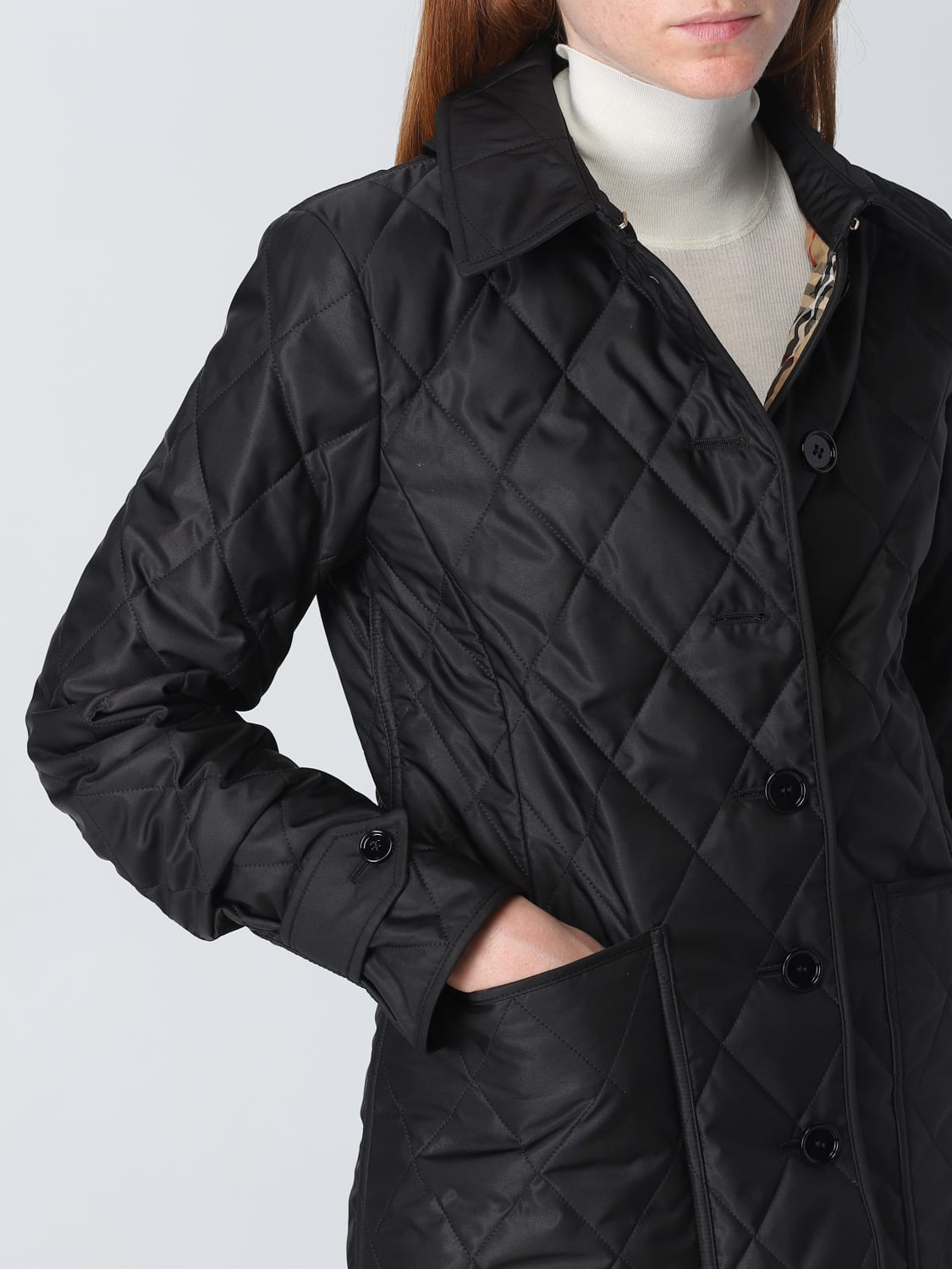 BURBERRY: jacket in nylon - Black | jacket 8049866 at GIGLIO.COM