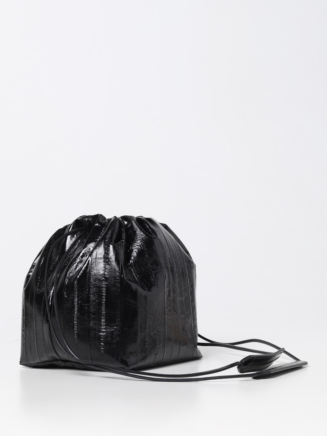 Leather Pouch in Black - Jil Sander