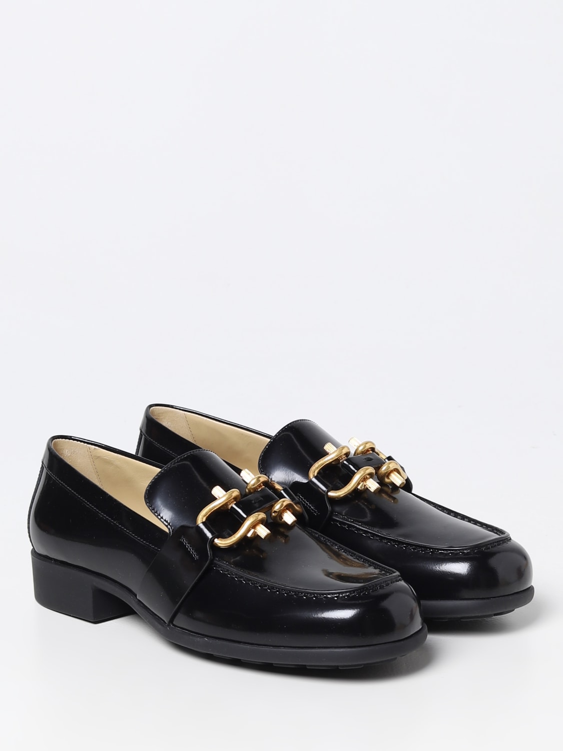 BOTTEGA VENETA: loafers for woman - Black | Bottega Veneta loafers ...