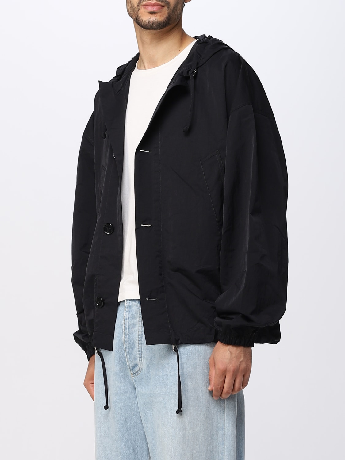 Bottega Veneta Black & White Nylon Jacket Bottega Veneta