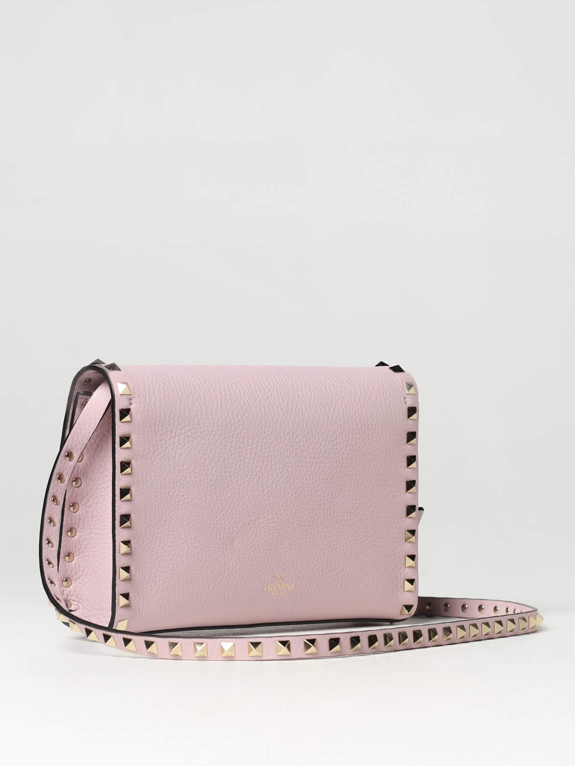 GARAVANI: Rockstud leather bag - Pink Valentino Garavani bags 3W2B0181VSF online at
