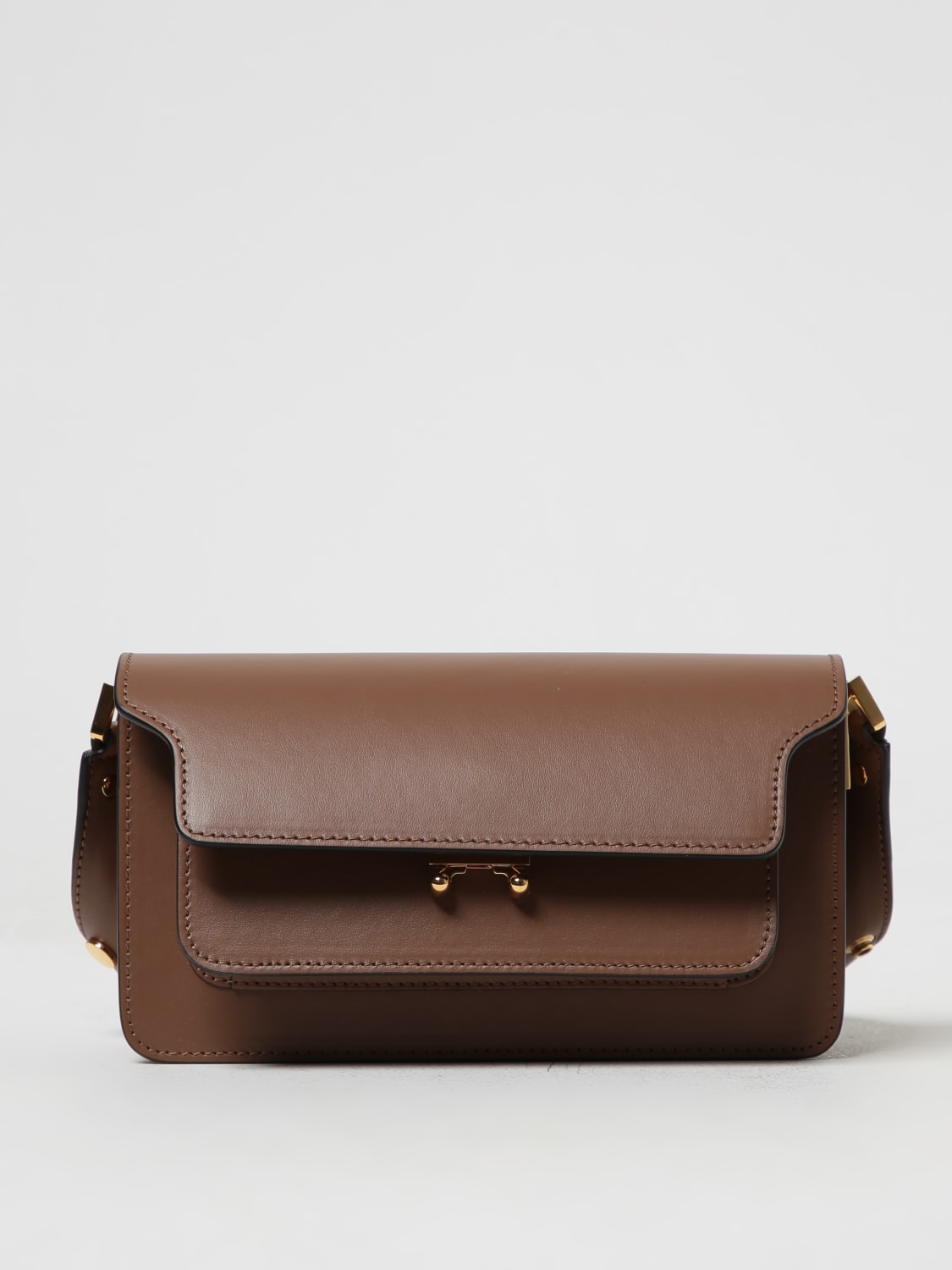 Marni Trunk - Shoulder bag for Woman - Brown - SBMP0121U0LV589