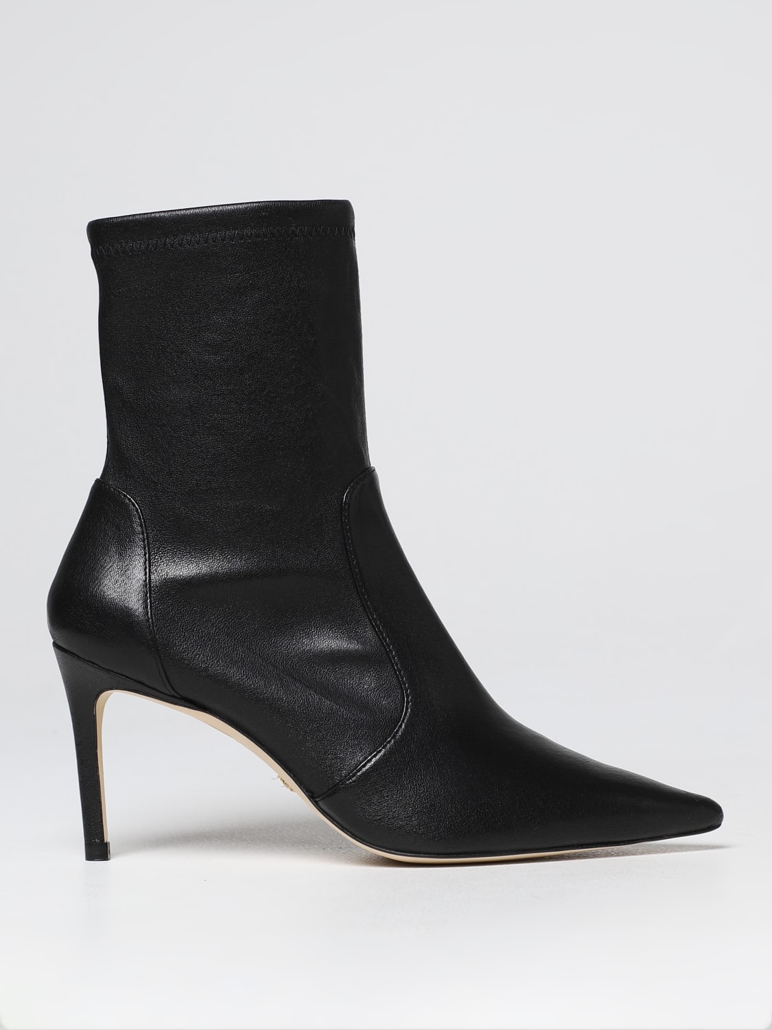 STUART WEITZMAN：フラットショートブーツ レディース - ブラック