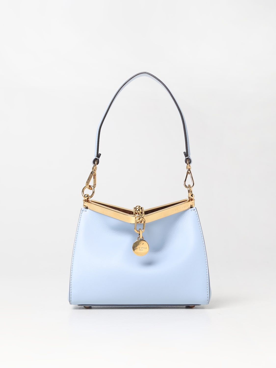 ETRO: Vela bag in leather - Blue  Etro mini bag 1P0552192 online