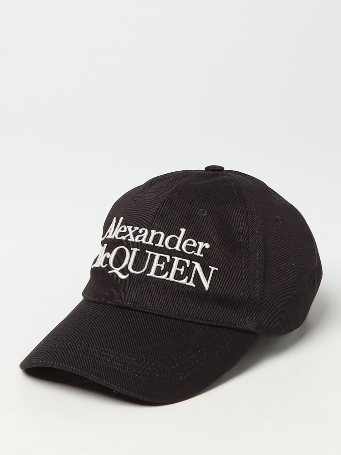 ALEXANDER MCQUEEN：帽子 メンズ - ブラック | GIGLIO.COMオンラインの