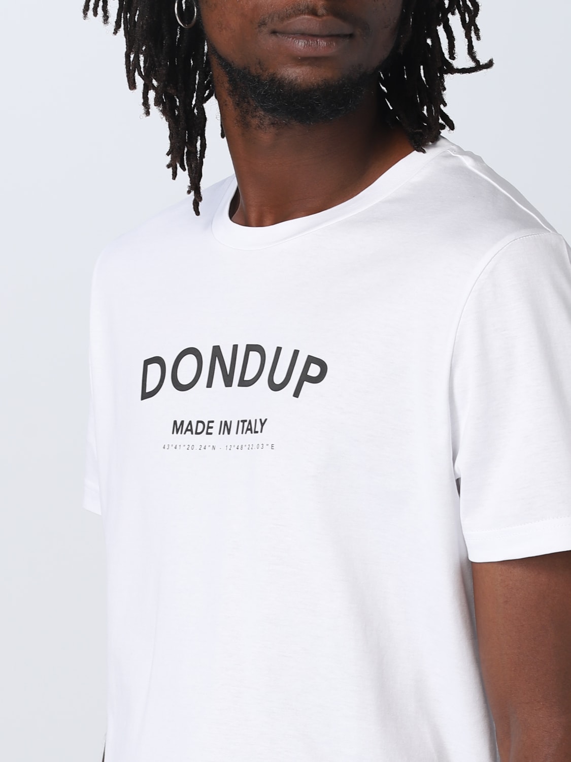 DONDUP: t-shirt man - White | Dondup t-shirt US198JF0271UGQ7 online at GIGLIO.COM