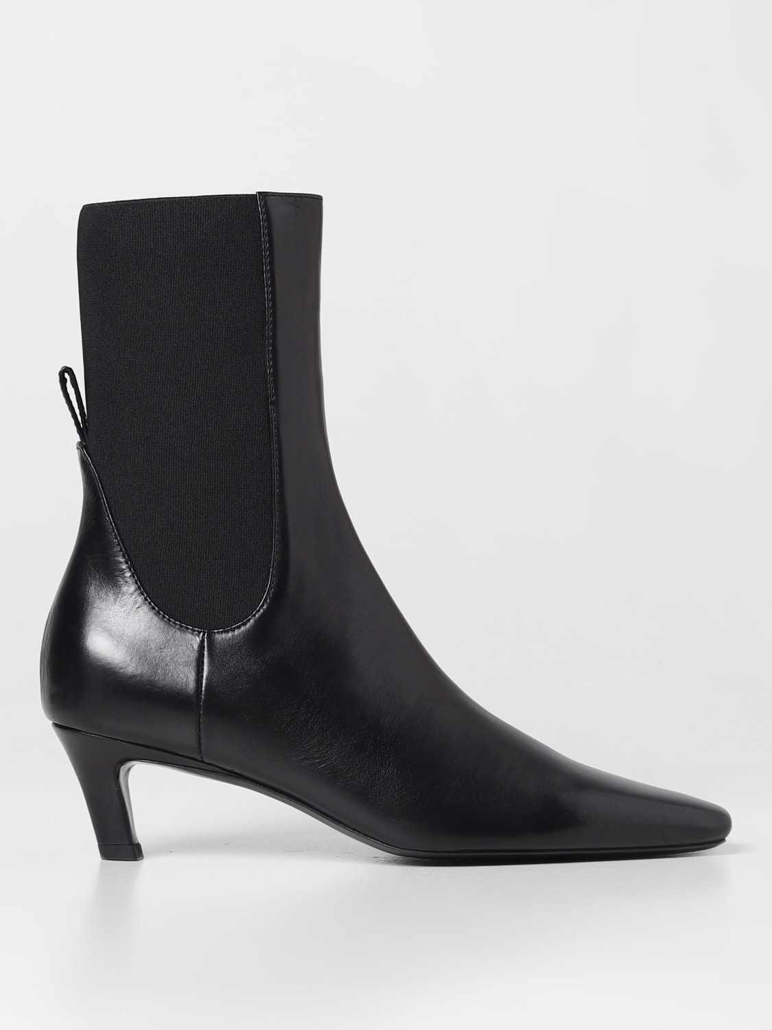 TOTEME: flat ankle boots for woman - Black | Toteme flat ankle boots ...
