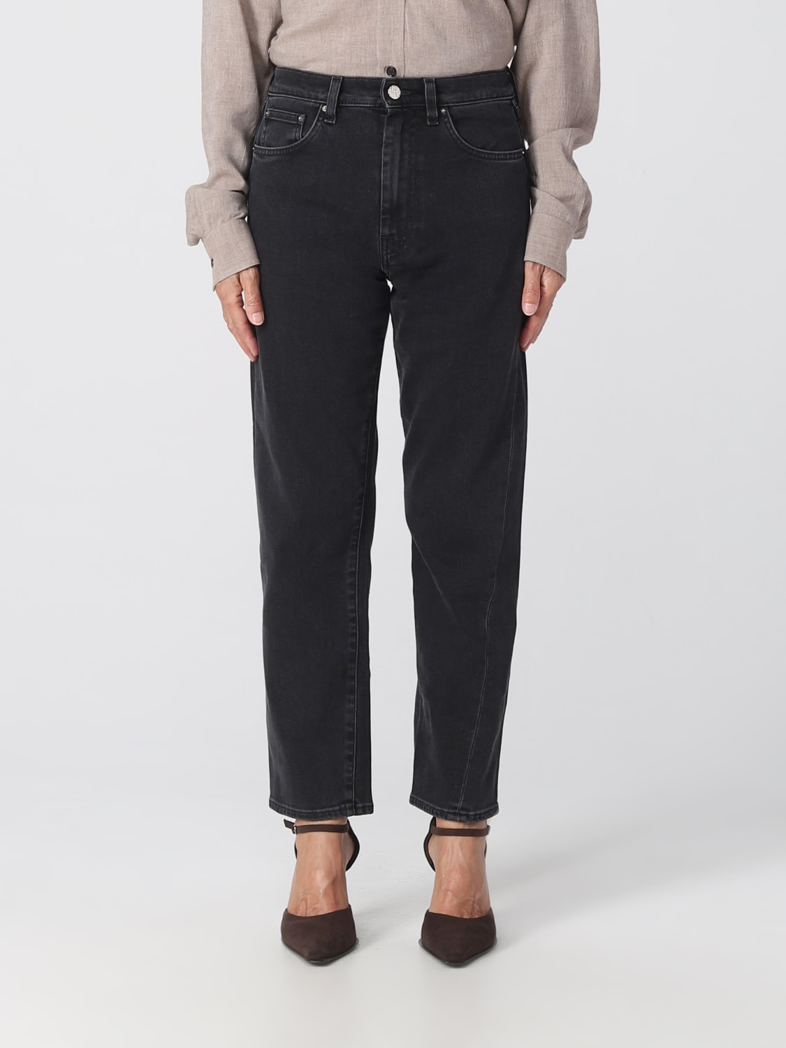 TOTEME: jeans for woman - Grey 1 | Toteme jeans 222232743 online on ...