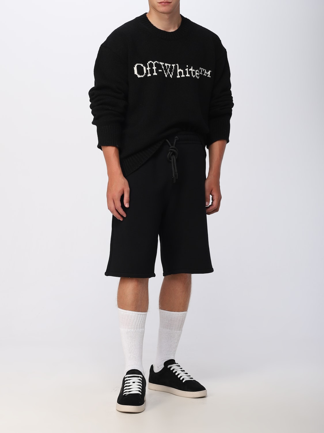 OFF-WHITE：ショートパンツ メンズ - ブラック | GIGLIO.COMオンライン