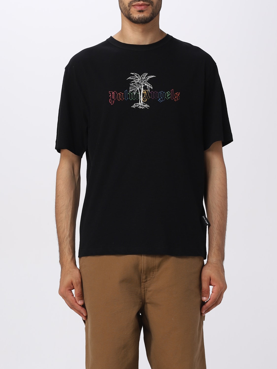 PALM ANGELS: t-shirt for men - Black | Palm Angels t-shirt ...