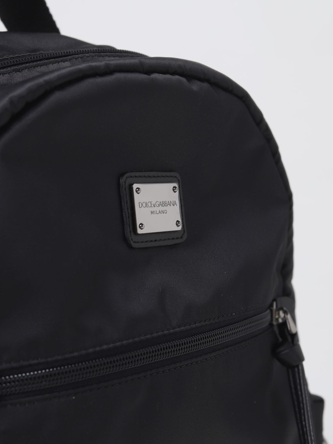 DOLCE & GABBANA: backpack in nylon - Black | Dolce & Gabbana