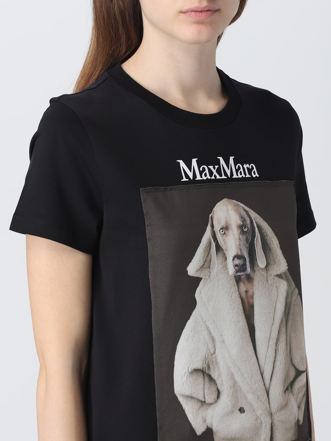 MAX MARA THE CUBE: t-shirt for woman - Black | Max Mara The Cube t ...
