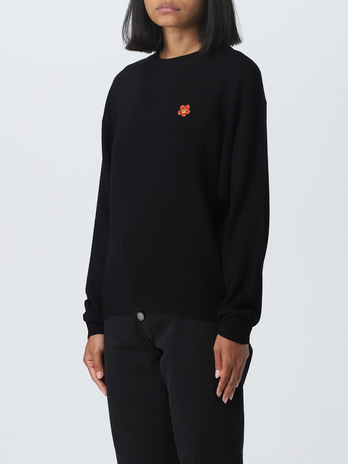 KENZO: sweater for woman - Black | Kenzo sweater FD52PU3813LB online on ...