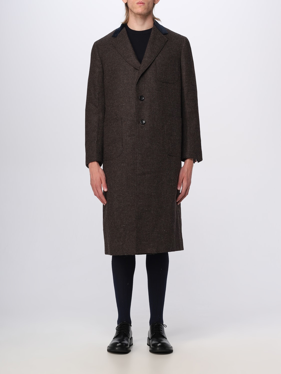 THOM BROWNE: coat for man - Brown | Thom Browne coat MOC011A03793 ...