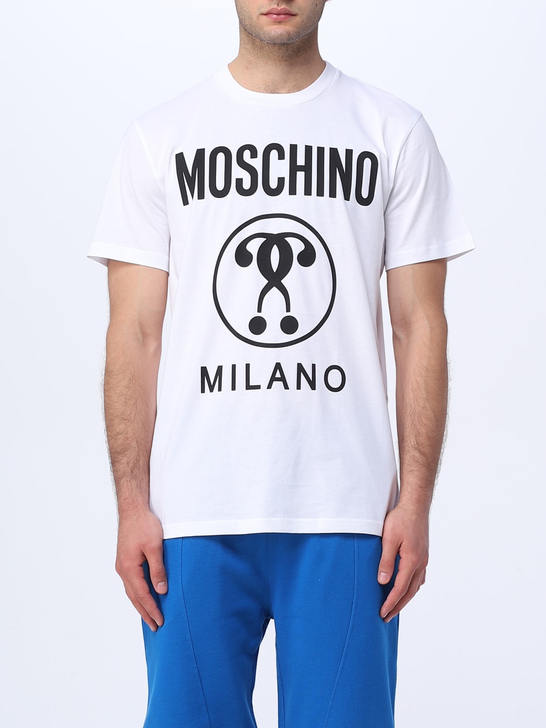 MOSCHINO COUTURE: t-shirt for man - White | Moschino Couture t-shirt ...