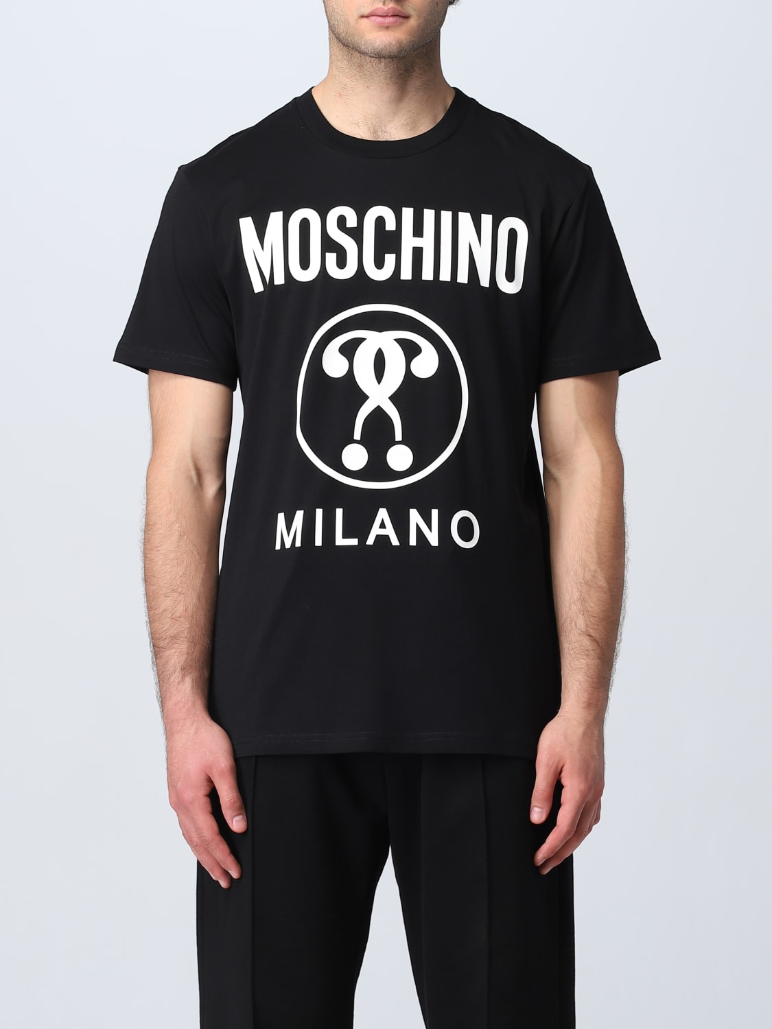□48/ MOSCHINO COUTURE! モスキーノ ラバーロゴ Tシャツ - Tシャツ