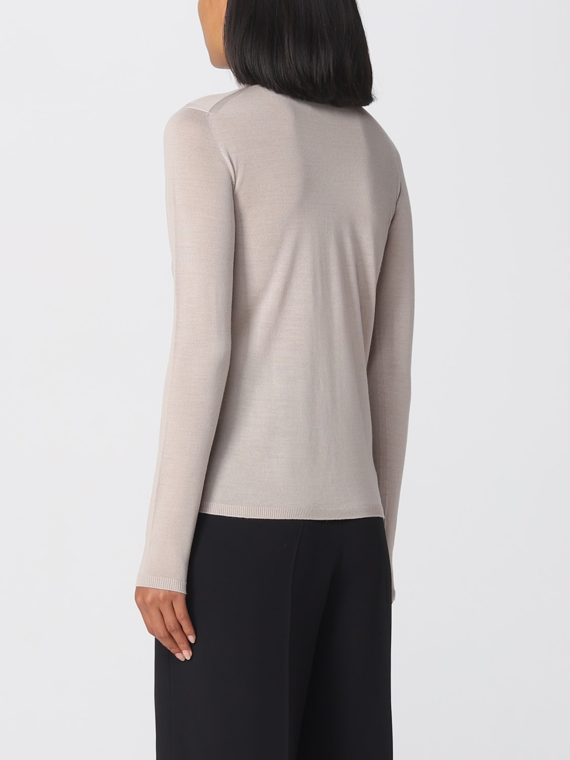 MAX MARA: sweater in virgin wool - Natural | Max Mara sweater ...