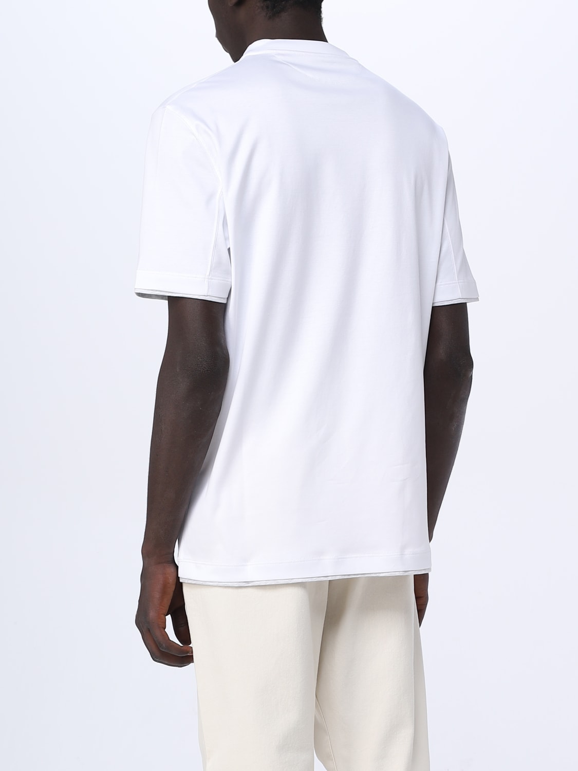 BRUNELLO CUCINELLI: t-shirt for man - White | Brunello Cucinelli t ...