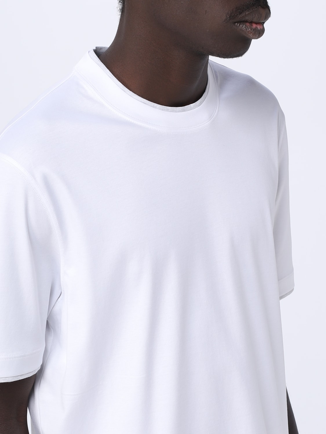 BRUNELLO CUCINELLI: t-shirt for man - White | Brunello Cucinelli t ...