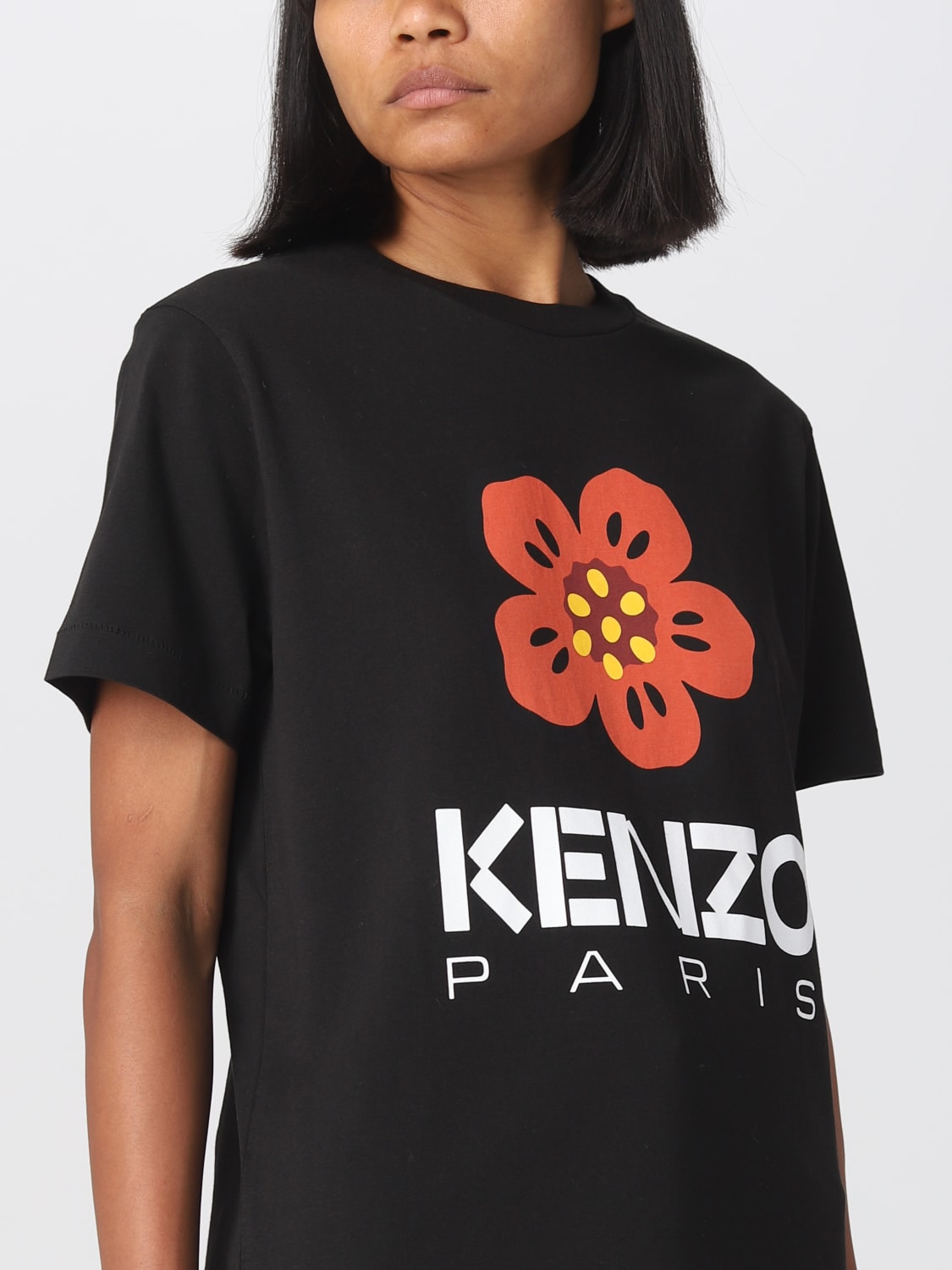 KENZO：Tシャツ レディース - ブラック | GIGLIO.COMオンラインのKenzo ...