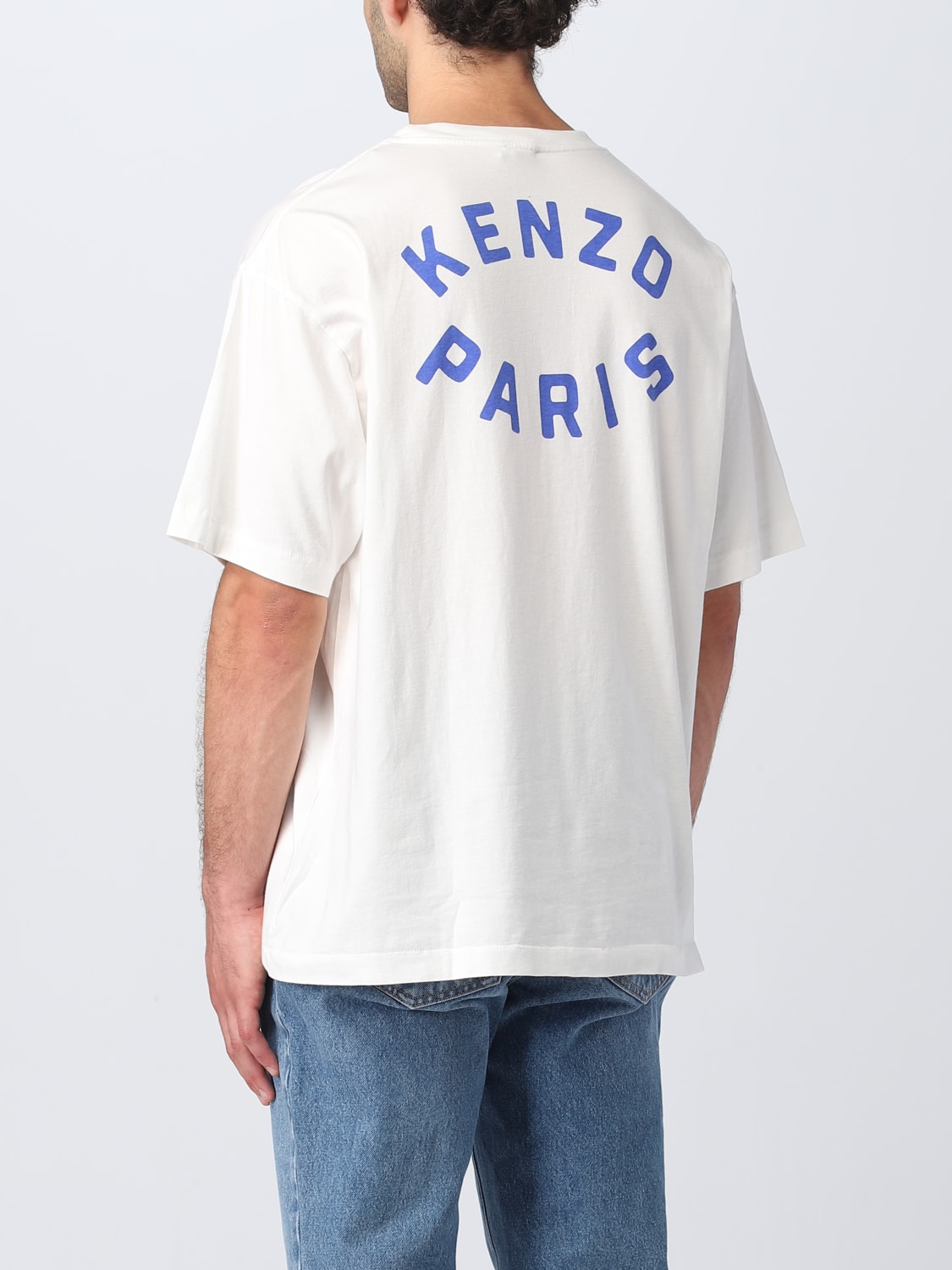 KENZO: cotton t-shirt - White  Kenzo t-shirt FD65TS1114SG online at