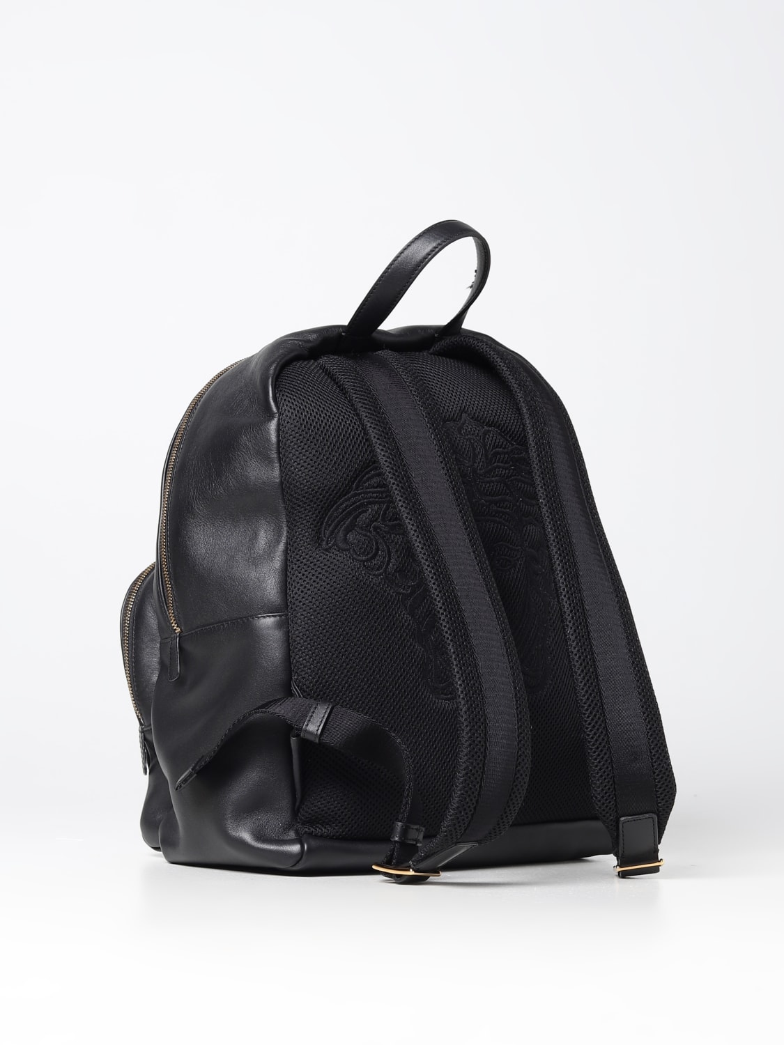 VERSACE: backpack for man - Black | Versace backpack 10053311A03190 ...