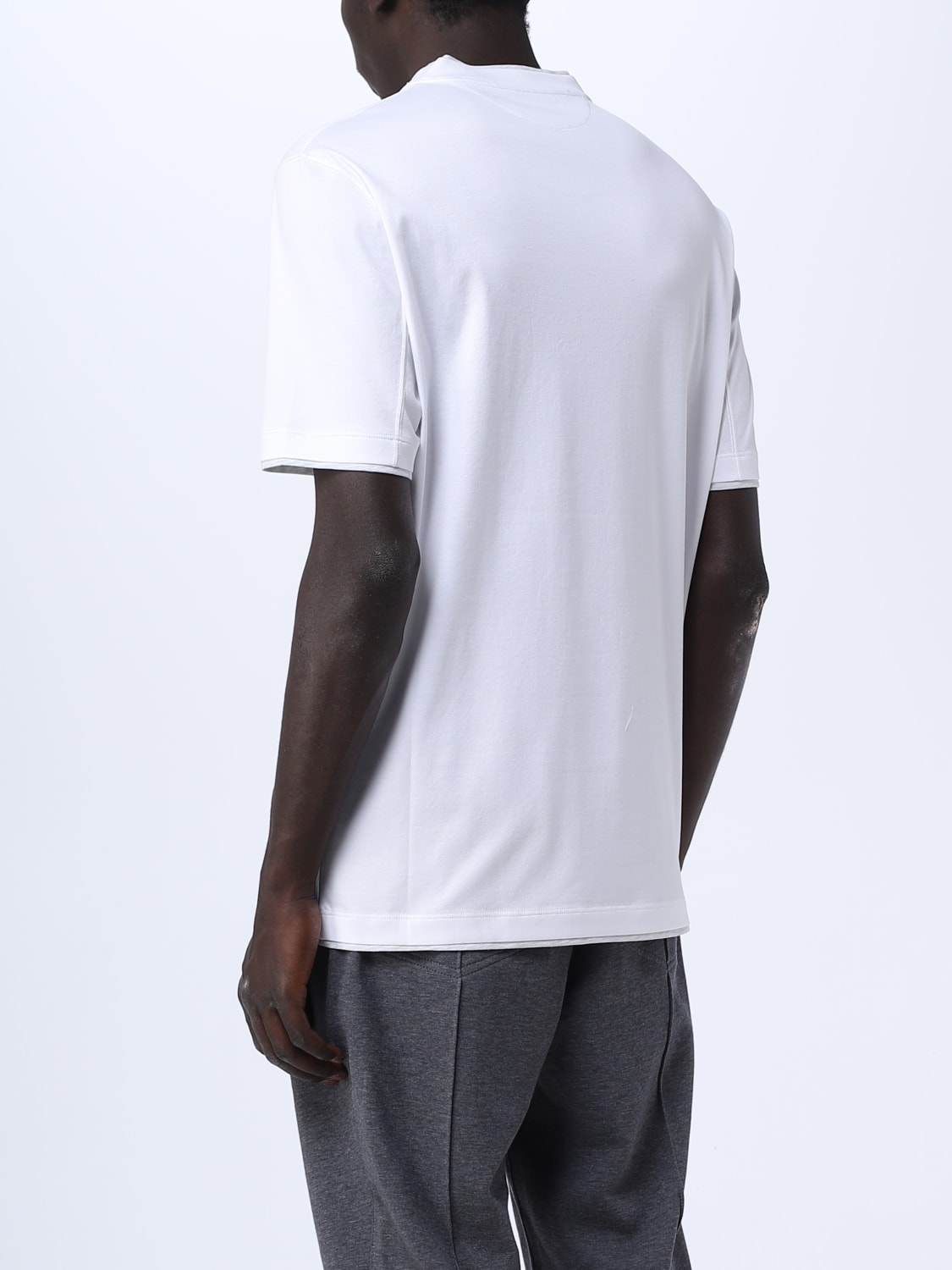 BRUNELLO CUCINELLI: t-shirt for man - White | Brunello Cucinelli t ...