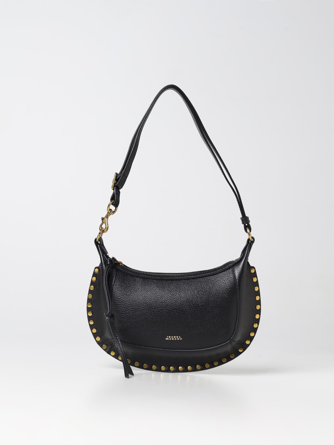 ISABEL MARANT: Oskan bag in leather - Black | Isabel Marant shoulder ...