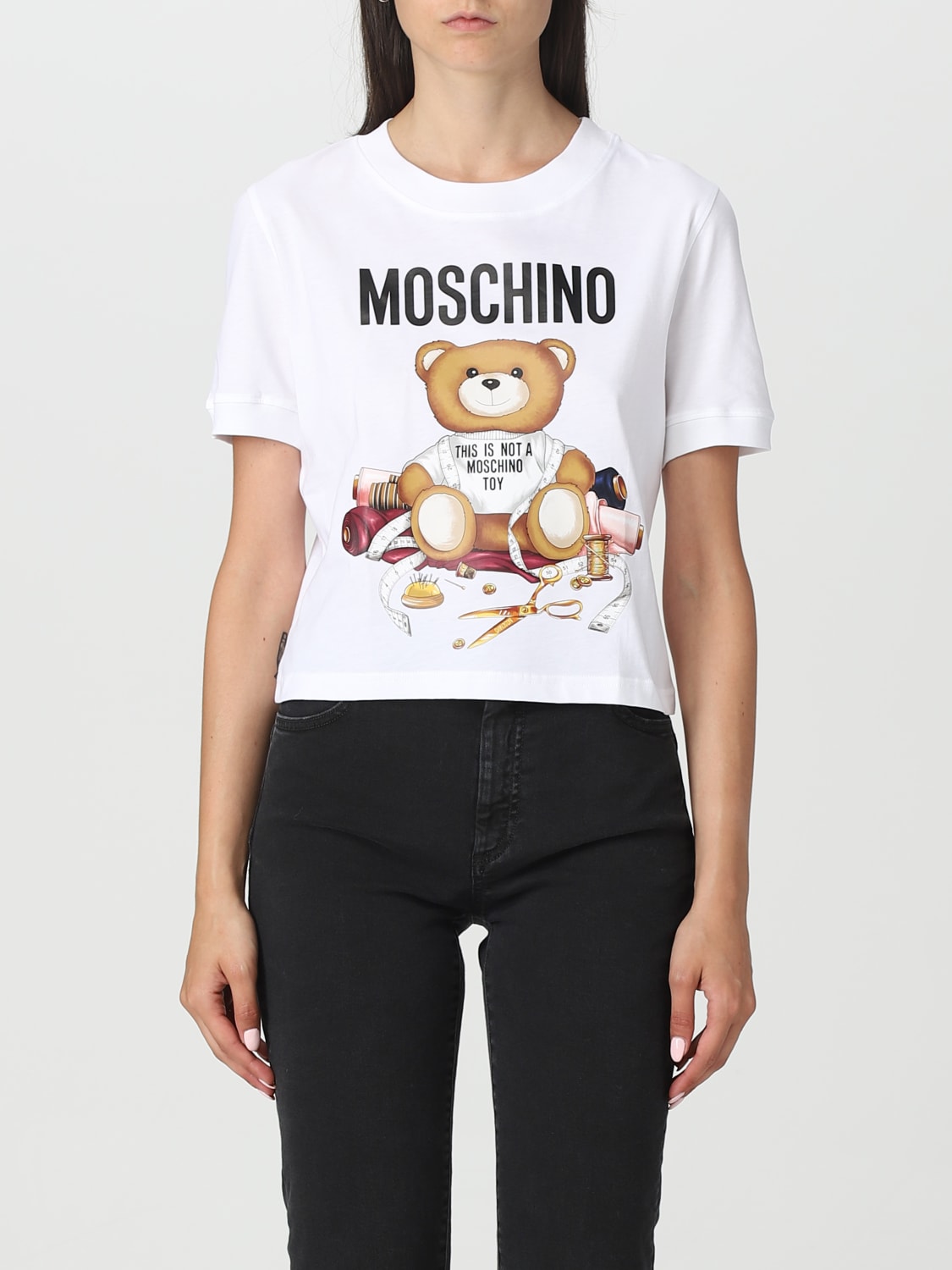 MOSCHINO COUTURE：Tシャツ レディース - ホワイト | GIGLIO.COM ...