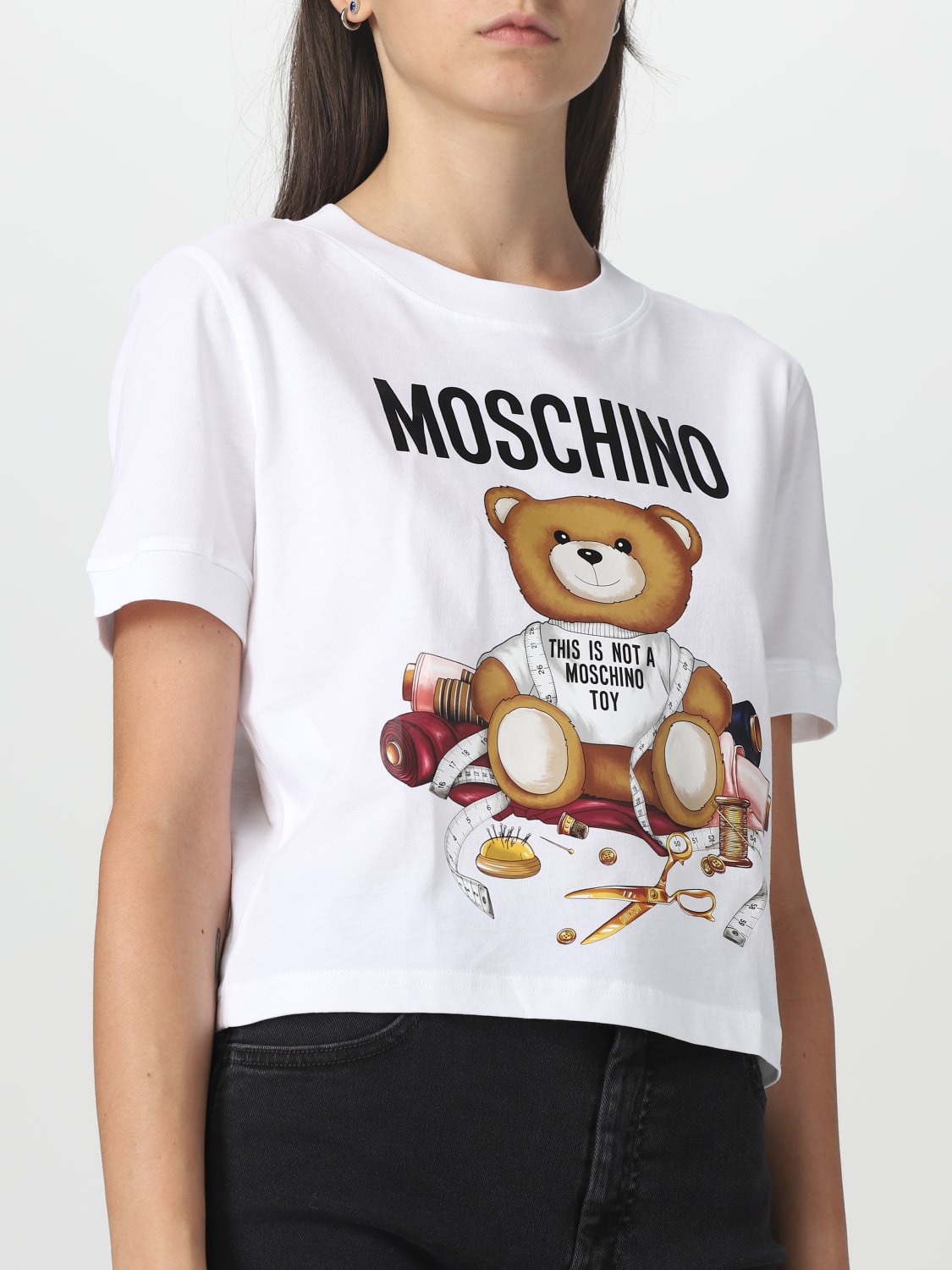 MOSCHINO COUTURE：Tシャツ レディース - ホワイト | GIGLIO.COM ...