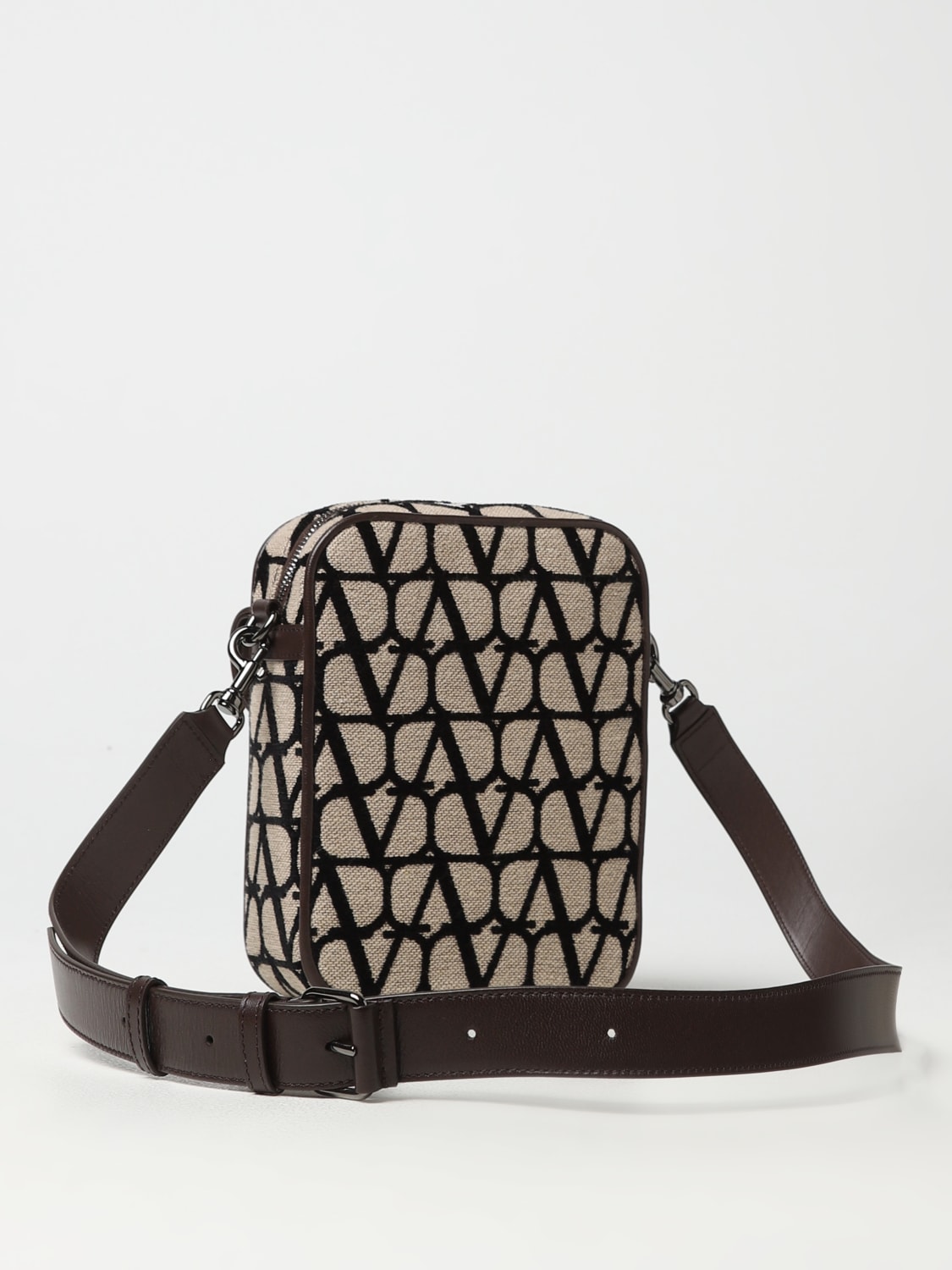 Valentino Men's Toile Iconographe Small Crossbody Bag