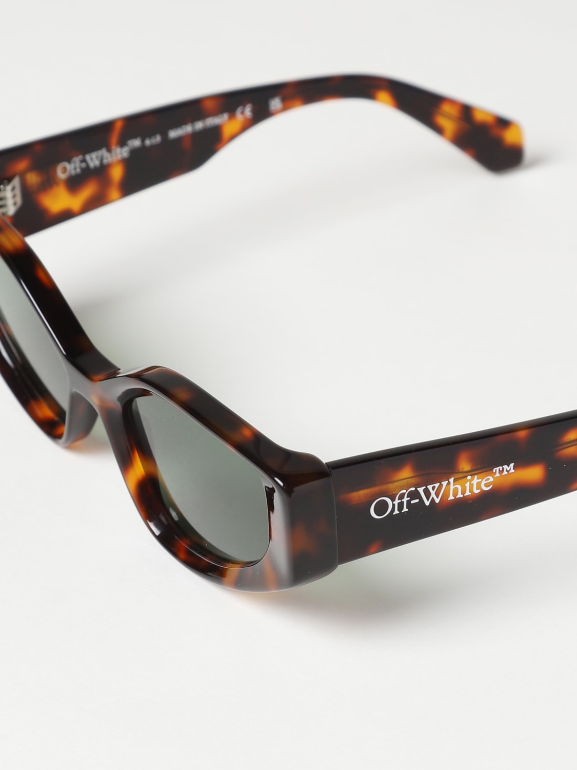 Off-White Outlet: acetate sunglasses - Turquoise