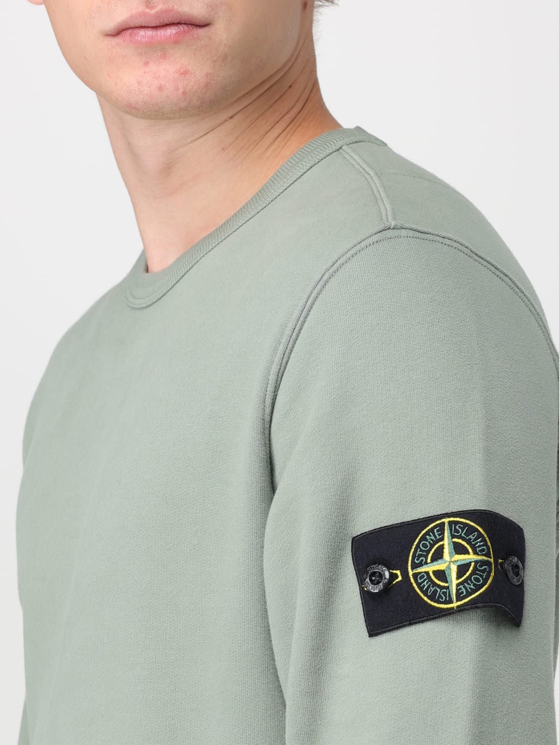 STONE ISLAND：スウェットシャツ メンズ - ボトルグリーン | GIGLIO