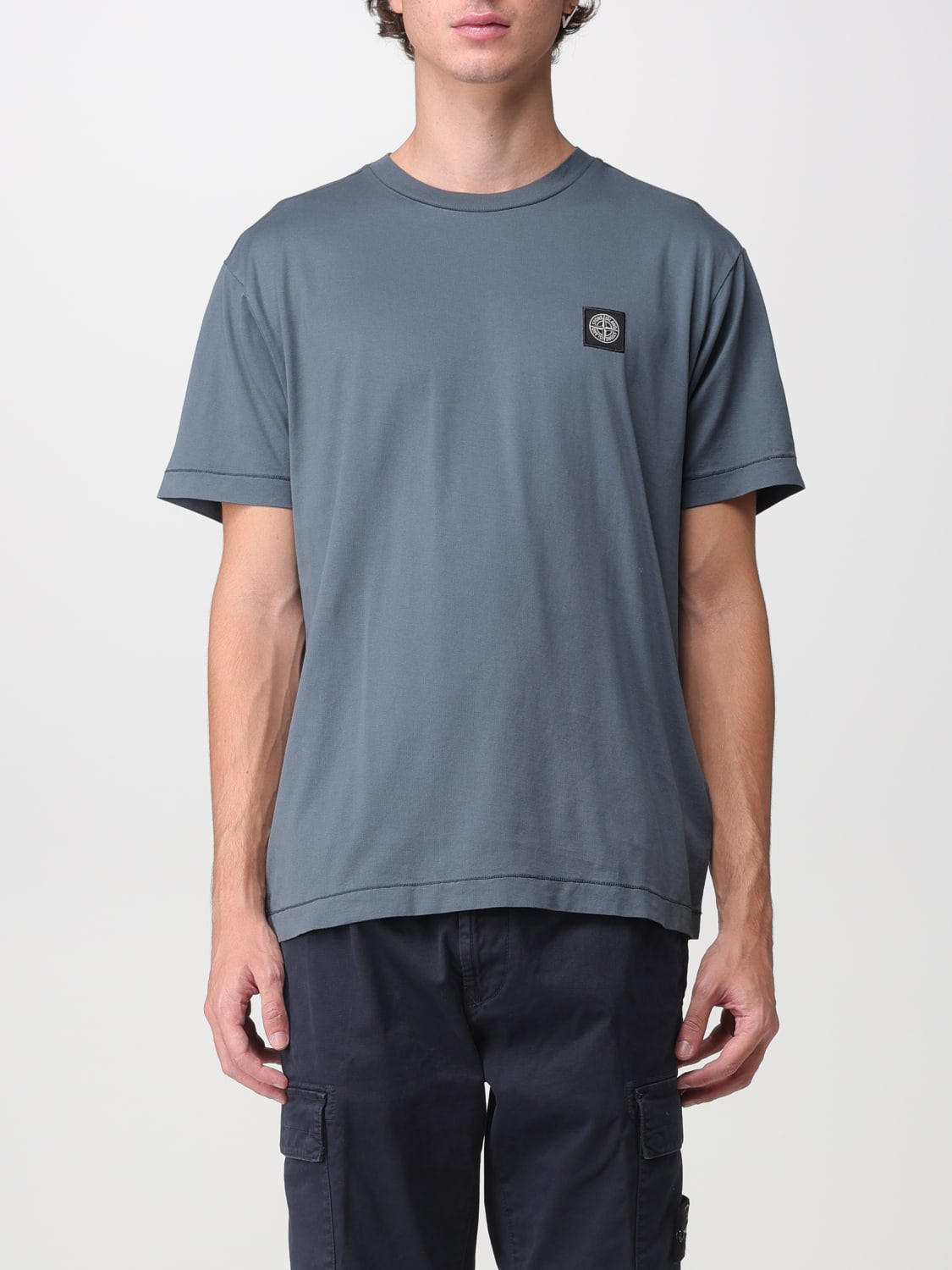 STONE ISLAND: t-shirt for man - Grey | Stone Island t-shirt 24113 ...