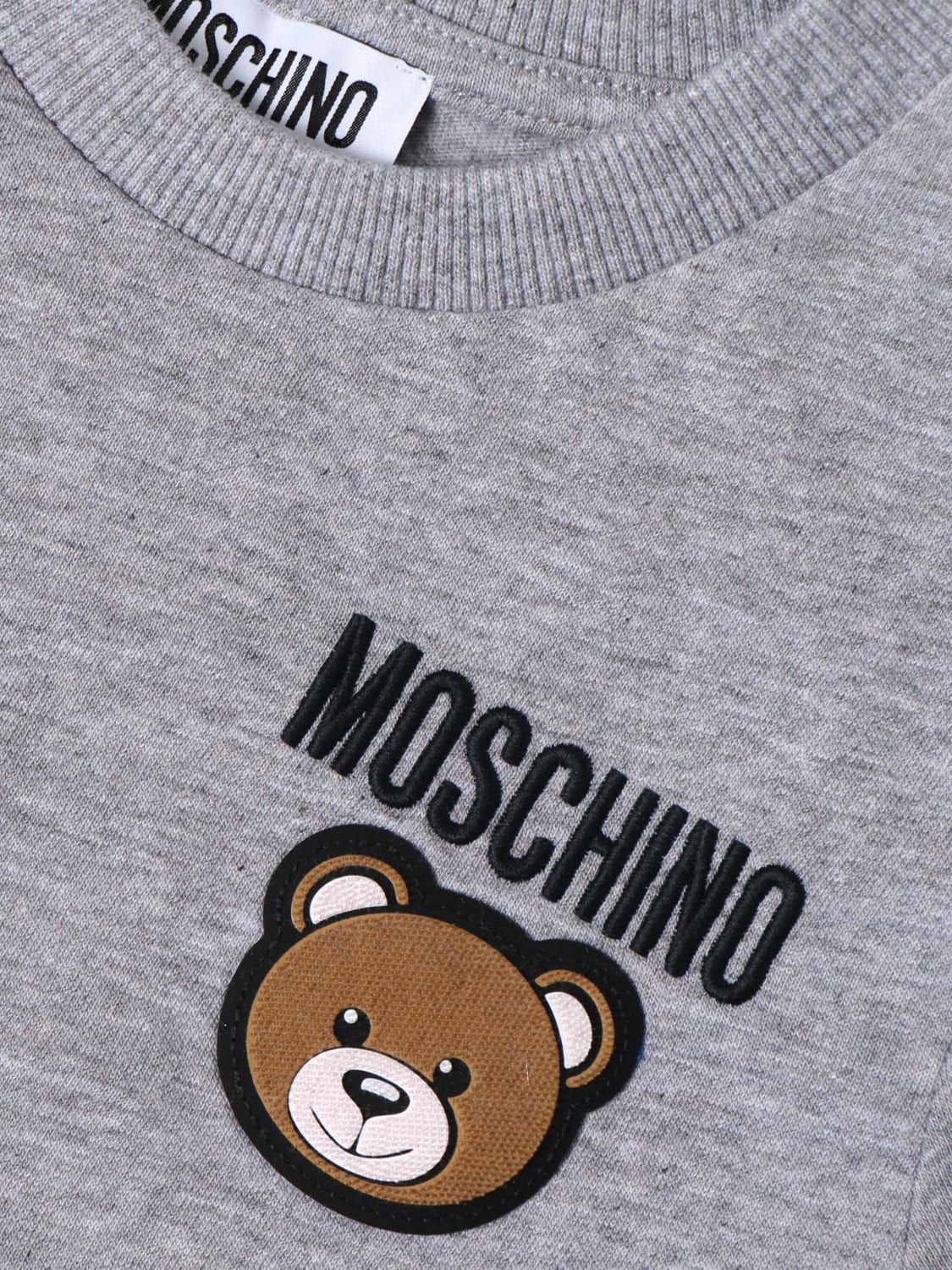 MOSCHINO KID: t-shirt for girls - Grey | Moschino Kid t-shirt ...