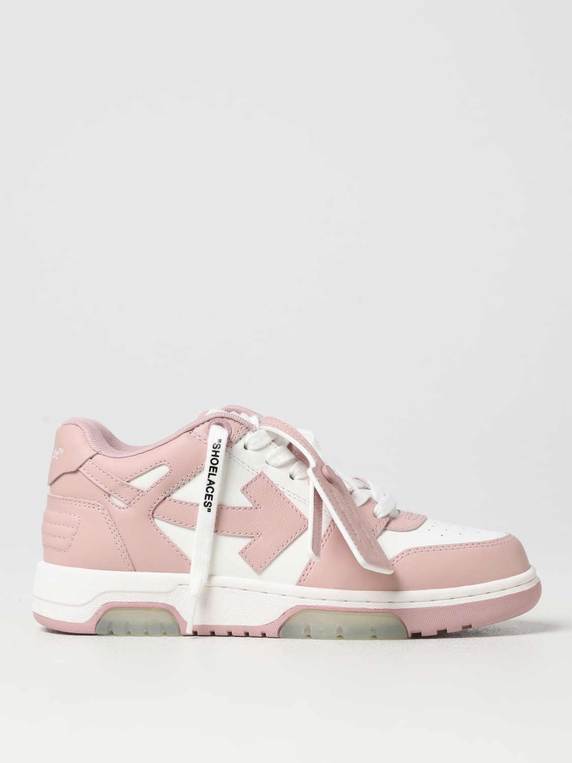 Off-White Out Of Office White And Pink Sneakers New