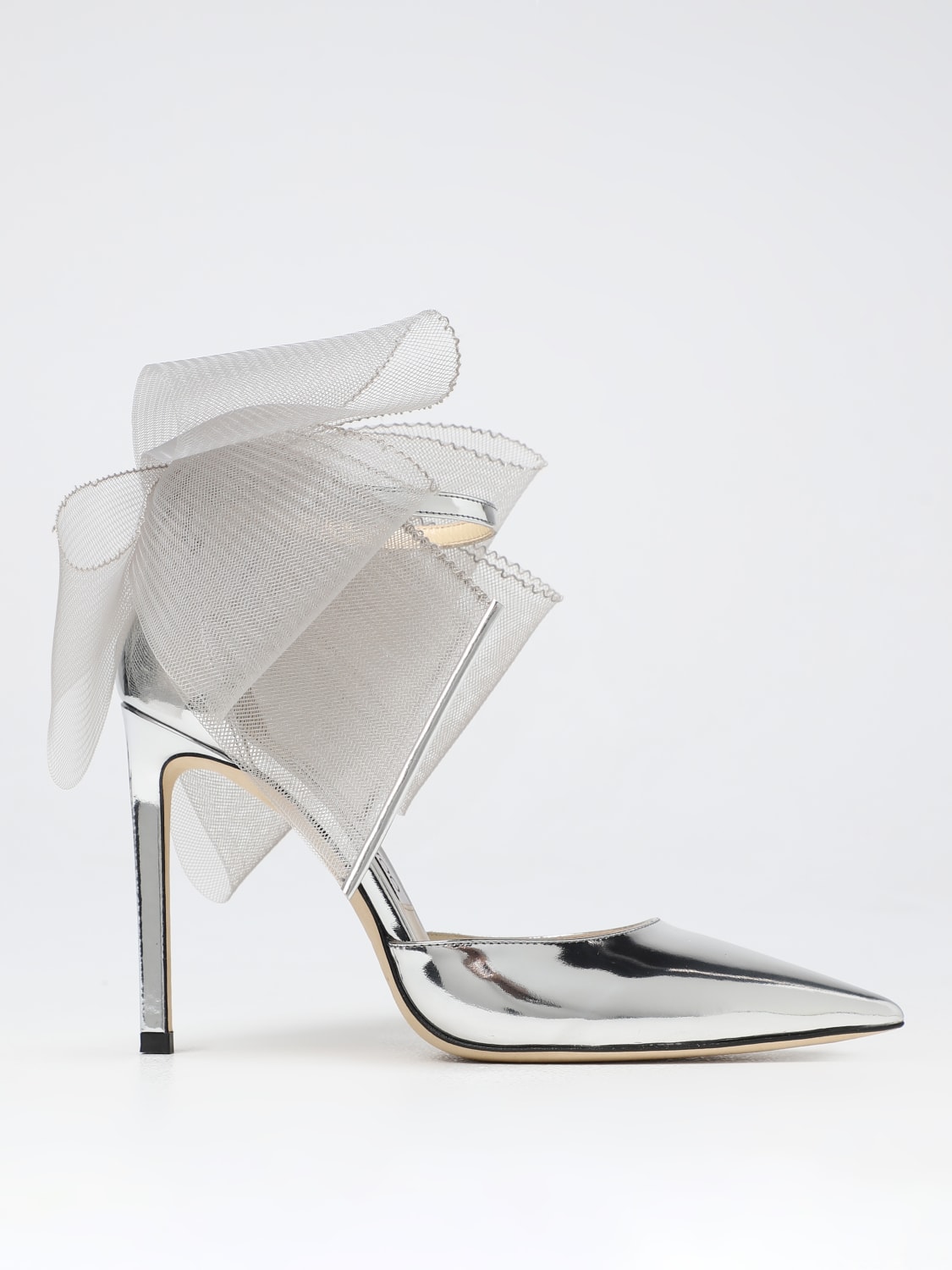 JIMMY CHOO: high heel shoes for woman - Silver | Jimmy Choo high heel ...
